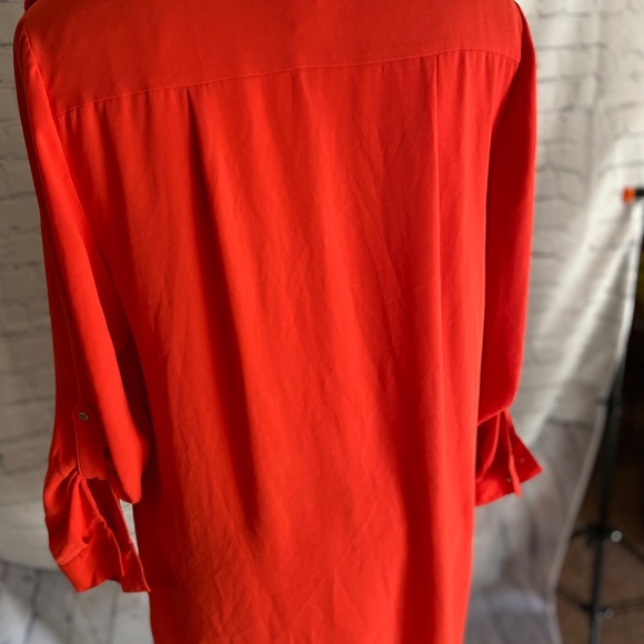 WOMEN'S Chicos size 2 (M) red long tunic top blouse - Picture 5 of 9